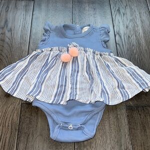 Jessica Simpson ruffle sleeve onesie dress